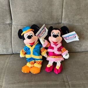 Mickey and Minnie Chinese Costume Plush Set